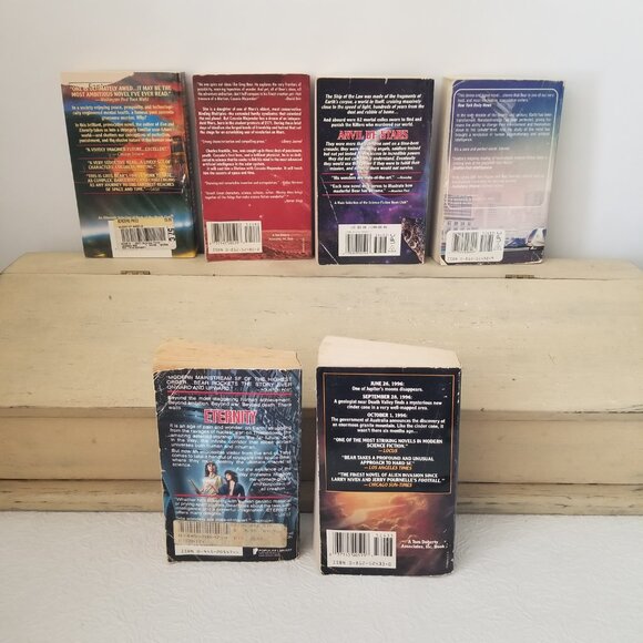 Lot of 6 Vtg Greg Bear Paperback Books Queen of Angels Morning Mars Anvil of Sta - Picture 2 of 11